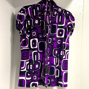 INC Geometric Blouse